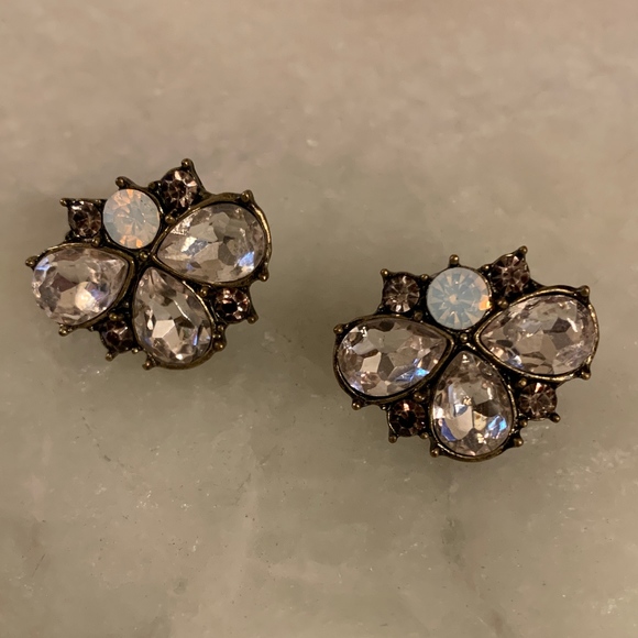 BaubleBar Rhinestone Earrings - Vintage Style - Picture 1 of 3
